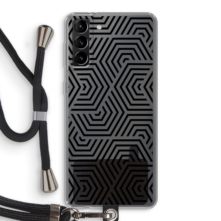 Magic pattern: Samsung Galaxy S21 Plus Transparant Hoesje met koord