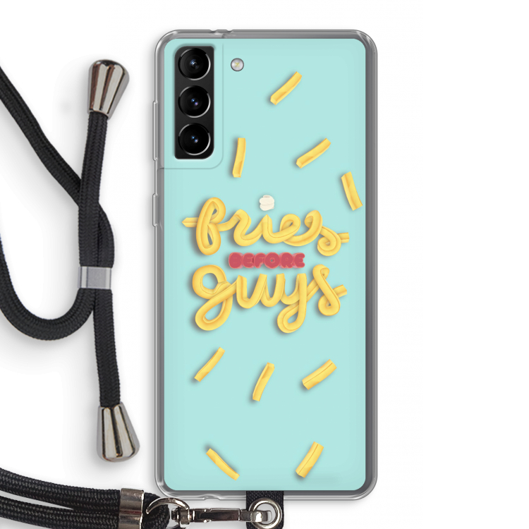 Always fries: Samsung Galaxy S21 Plus Transparant Hoesje met koord