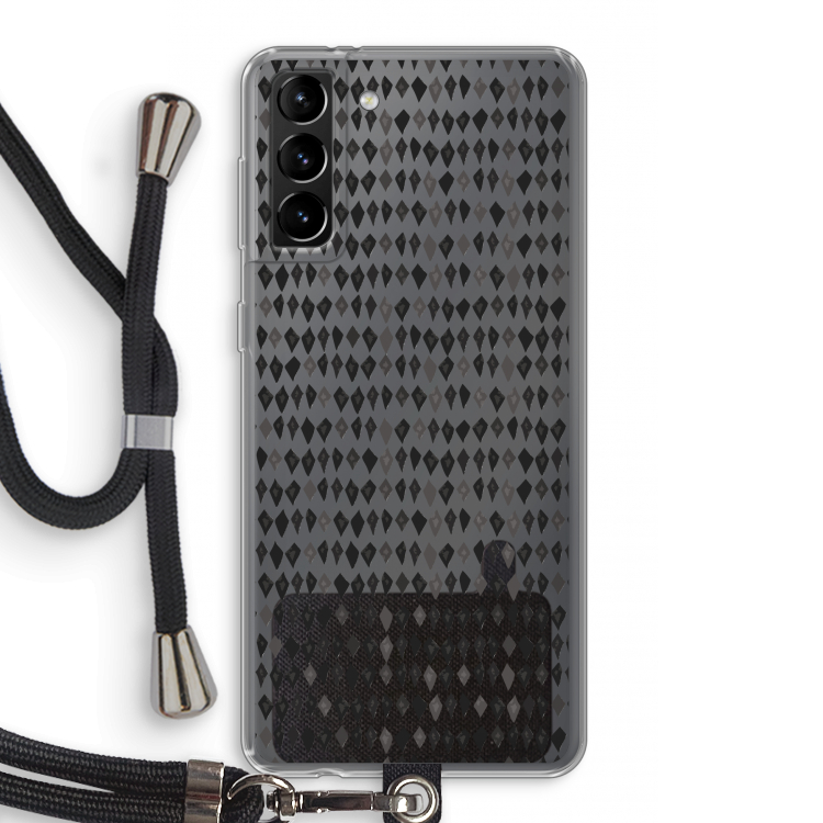 Crazy shapes: Samsung Galaxy S21 Plus Transparant Hoesje met koord