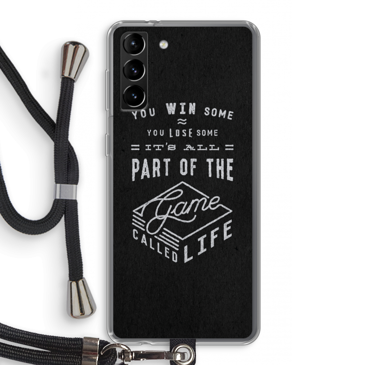 Life: Samsung Galaxy S21 Plus Transparant Hoesje met koord