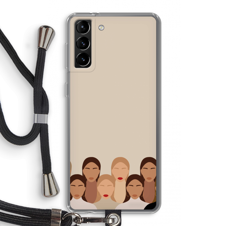 Girls girls girls: Samsung Galaxy S21 Plus Transparant Hoesje met koord