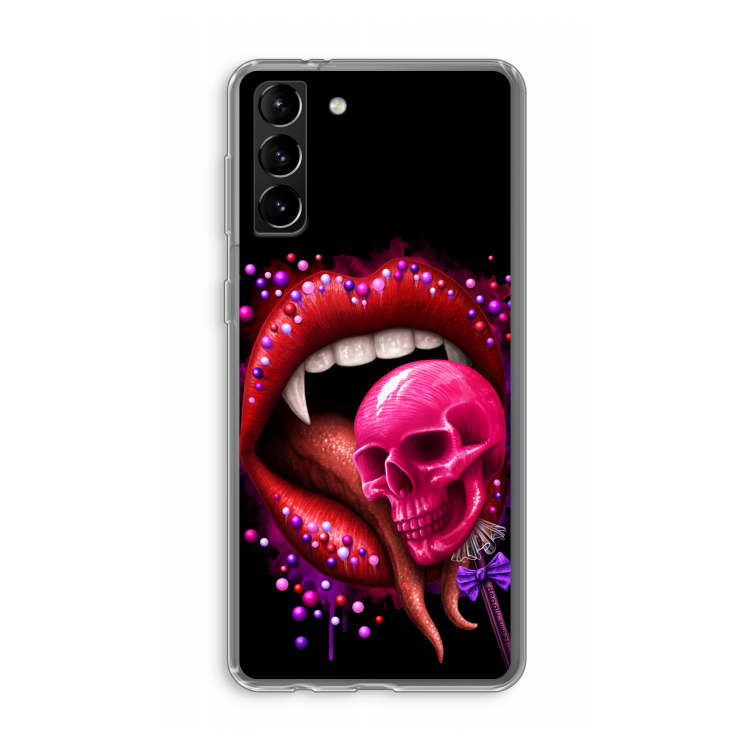 Dodelijk zoet: Samsung Galaxy S21 Plus Transparant Hoesje