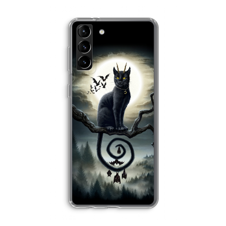 Moonlight Companions: Samsung Galaxy S21 Plus Transparant Hoesje
