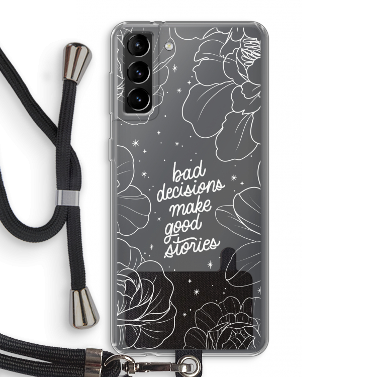 Good stories: Samsung Galaxy S21 Plus Transparant Hoesje met koord