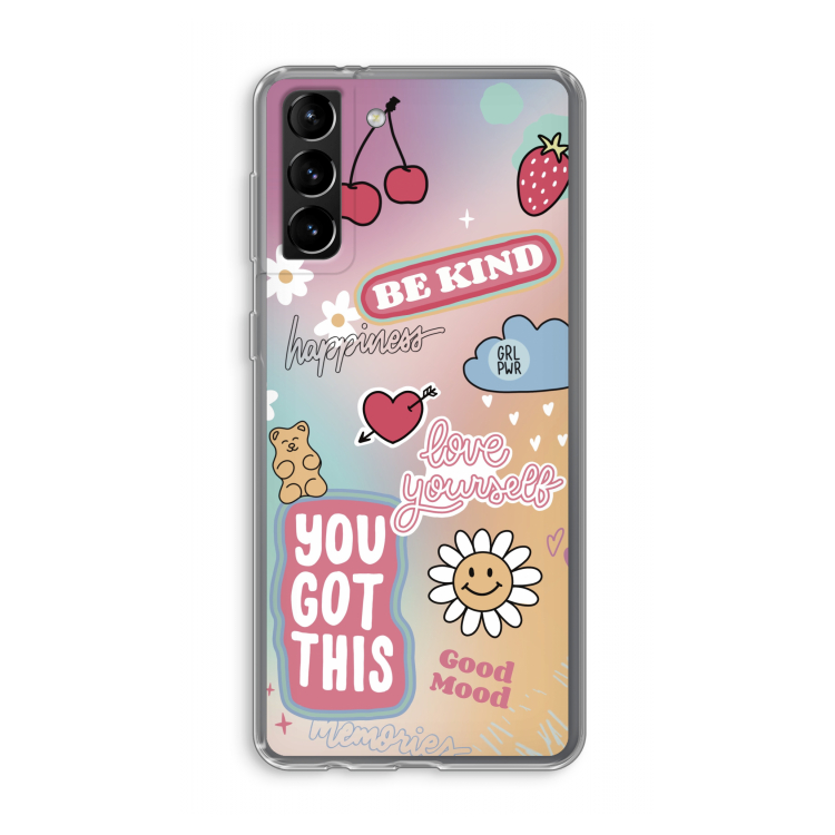 Positivity: Samsung Galaxy S21 Plus Transparant Hoesje