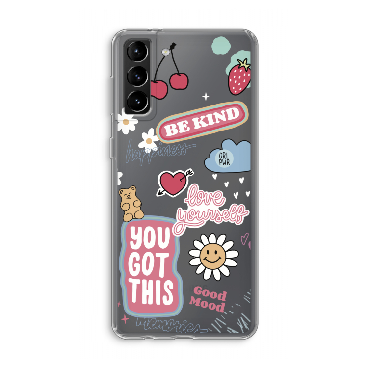Positivity: Samsung Galaxy S21 Plus Transparant Hoesje