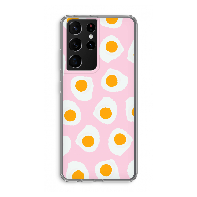 Dancing eggs: Samsung Galaxy S21 Ultra Transparant Hoesje
