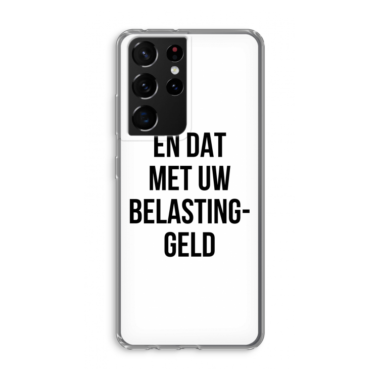 Belastinggeld: Samsung Galaxy S21 Ultra Transparant Hoesje