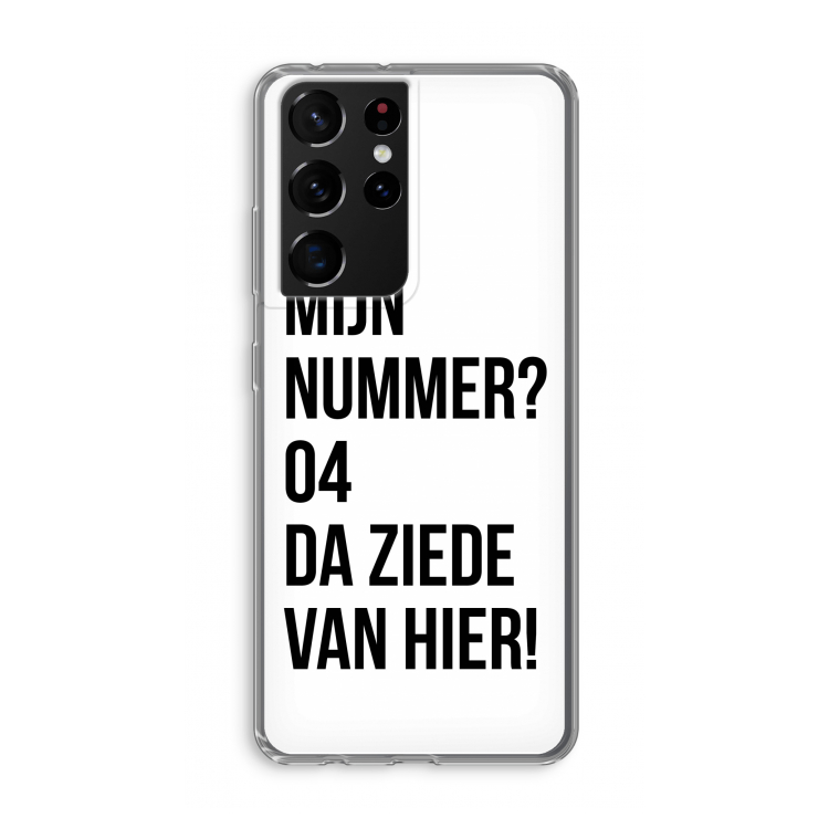Da ziede van hier: Samsung Galaxy S21 Ultra Transparant Hoesje