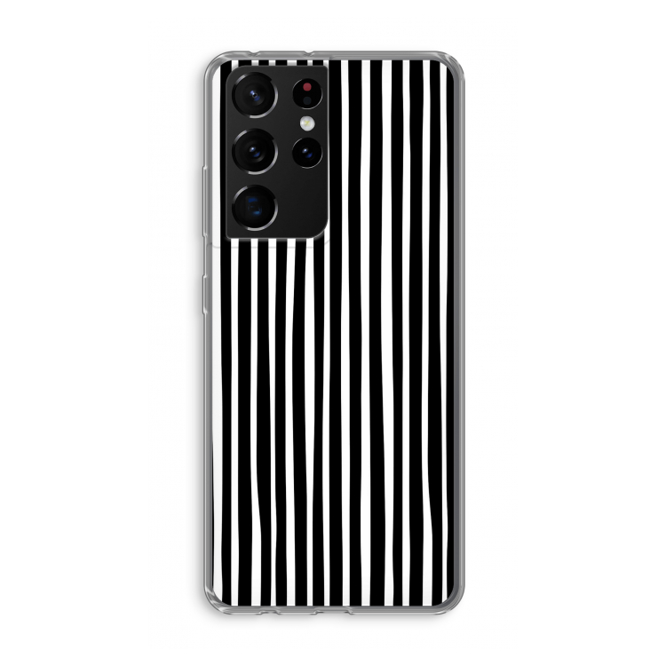Stripes: Samsung Galaxy S21 Ultra Transparant Hoesje