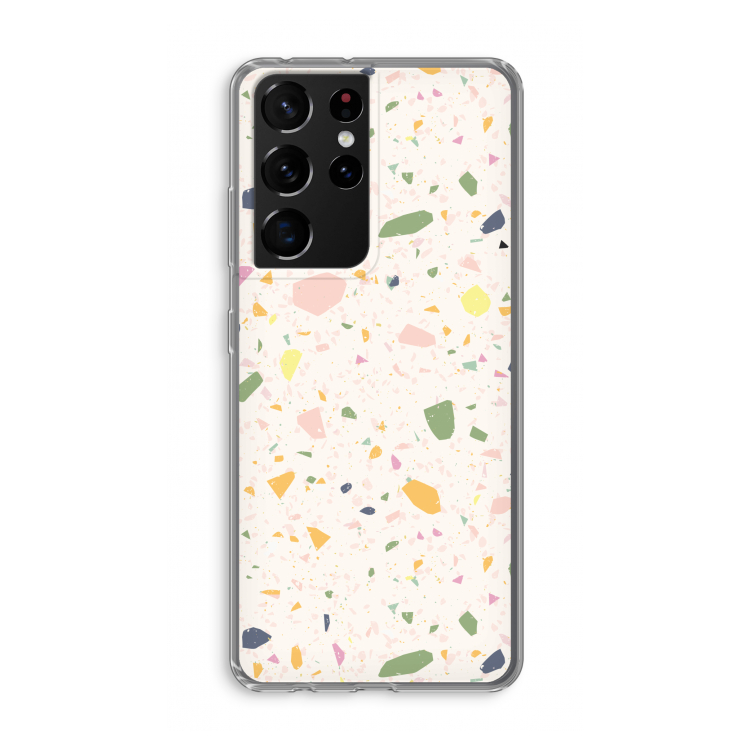 Terrazzo N°21: Samsung Galaxy S21 Ultra Transparant Hoesje