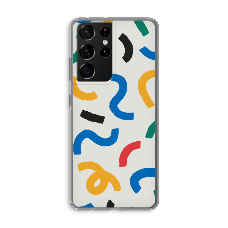 Illustratieve pop 2: Samsung Galaxy S21 Ultra Transparant Hoesje