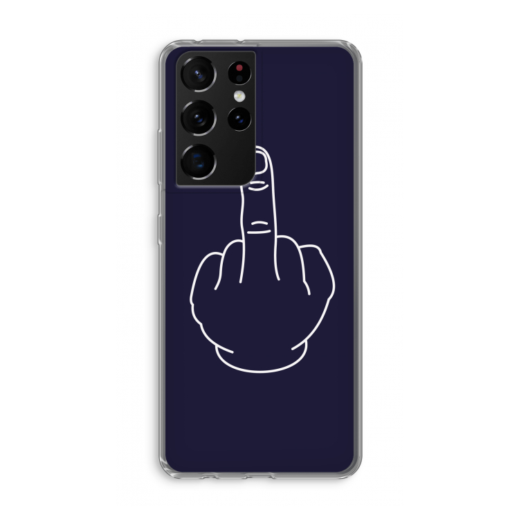 F**k U: Samsung Galaxy S21 Ultra Transparant Hoesje