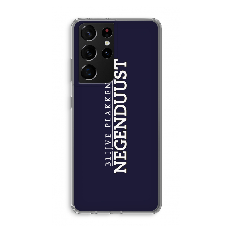Blijve plakken in Negenduust: Samsung Galaxy S21 Ultra Transparant Hoesje