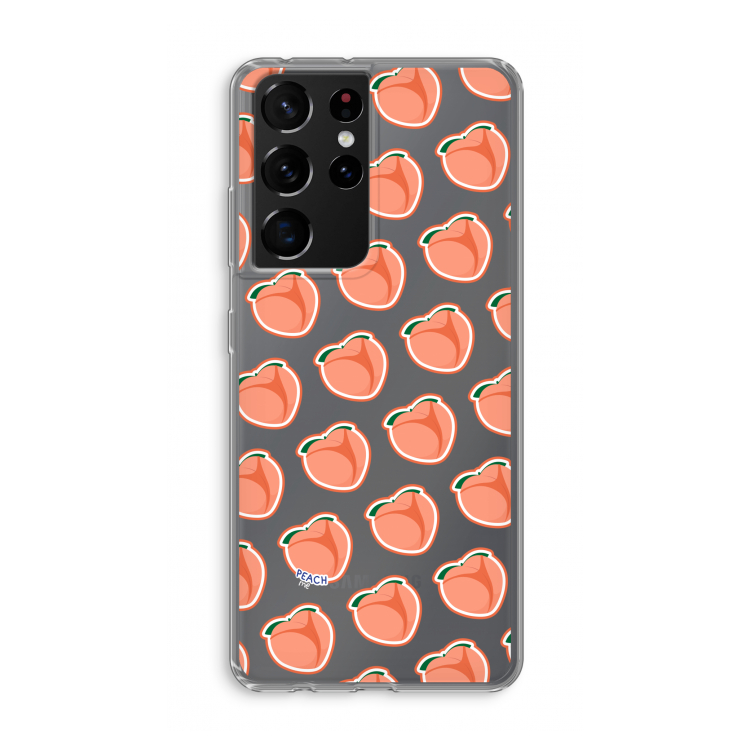 Just peachy: Samsung Galaxy S21 Ultra Transparant Hoesje