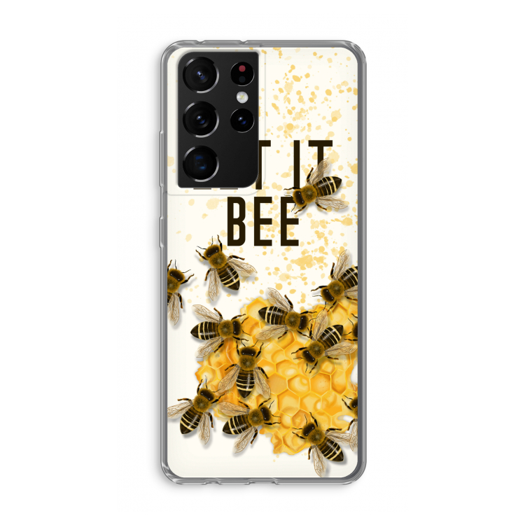Let it bee: Samsung Galaxy S21 Ultra Transparant Hoesje