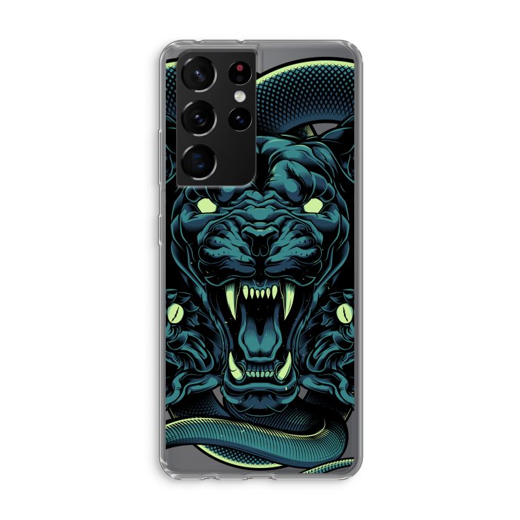 Cougar and Vipers: Samsung Galaxy S21 Ultra Transparant Hoesje