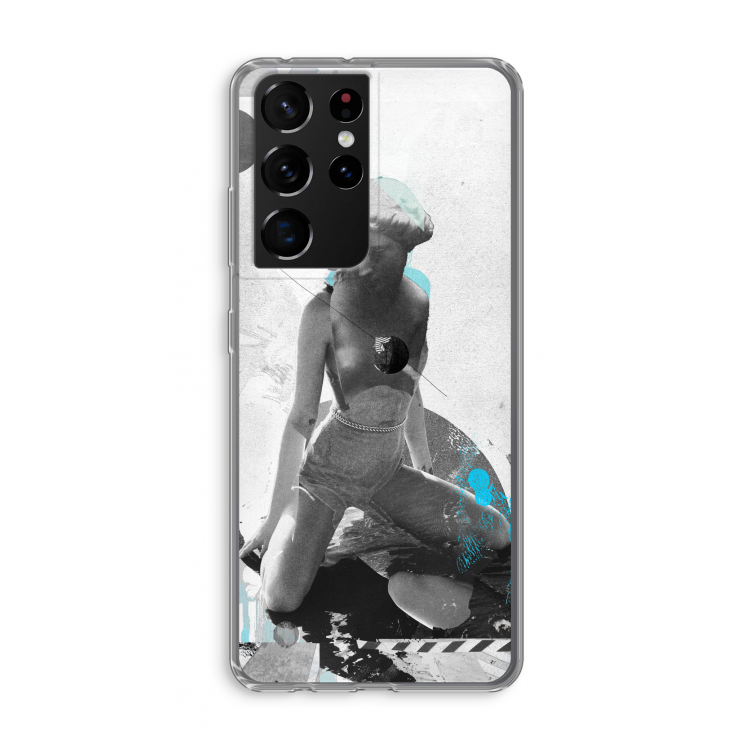 I will not feel a thing: Samsung Galaxy S21 Ultra Transparant Hoesje