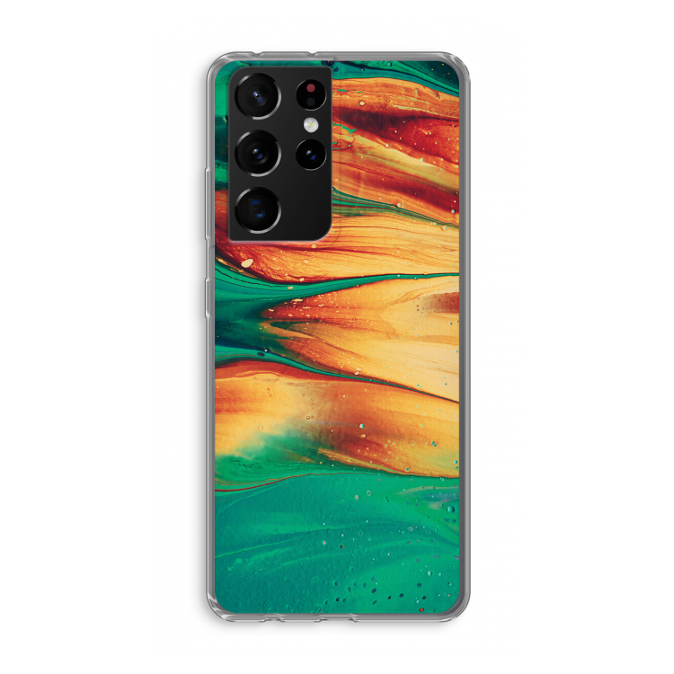 Green Inferno: Samsung Galaxy S21 Ultra Transparant Hoesje