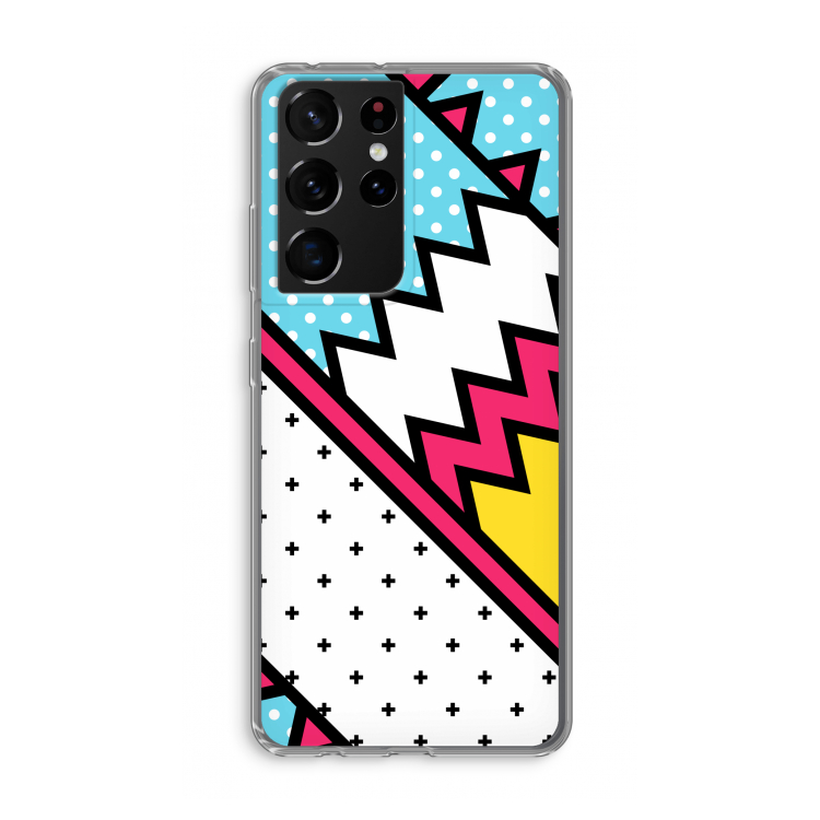 Pop Art #2: Samsung Galaxy S21 Ultra Transparant Hoesje