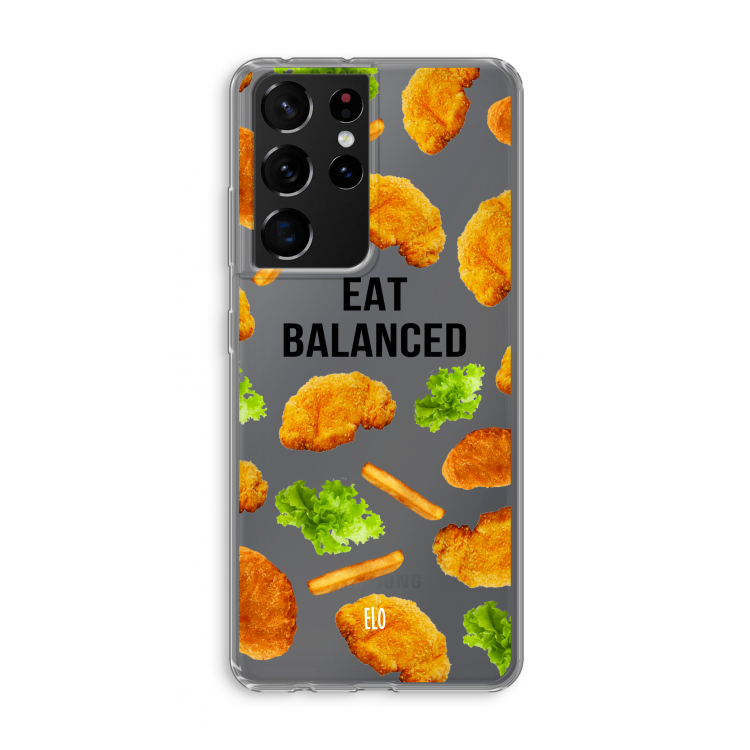 Eat Balanced: Samsung Galaxy S21 Ultra Transparant Hoesje