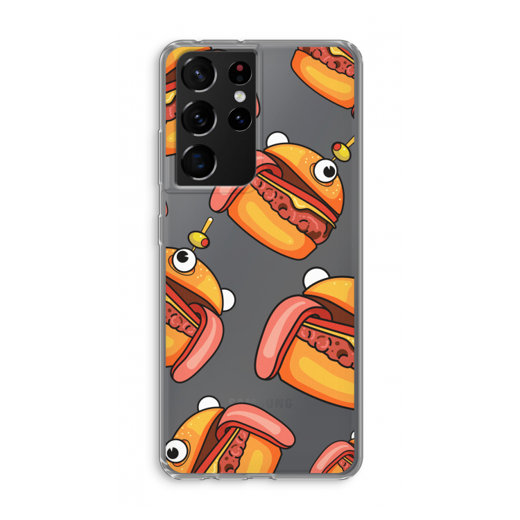 Hamburger: Samsung Galaxy S21 Ultra Transparant Hoesje