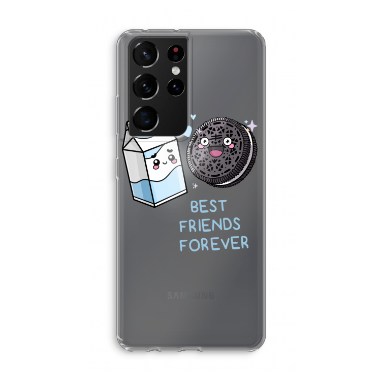 Best Friend Forever: Samsung Galaxy S21 Ultra Transparant Hoesje