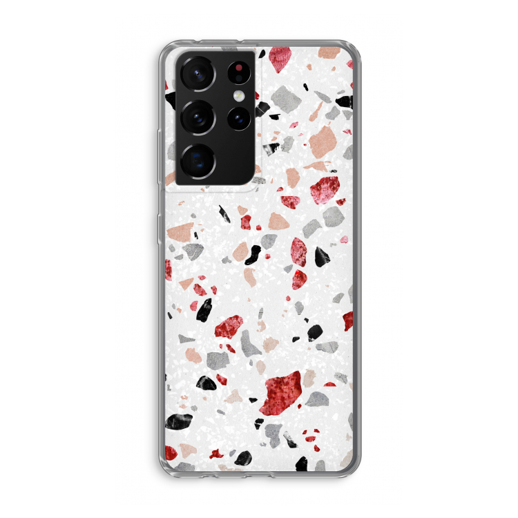Terrazzo N°12: Samsung Galaxy S21 Ultra Transparant Hoesje
