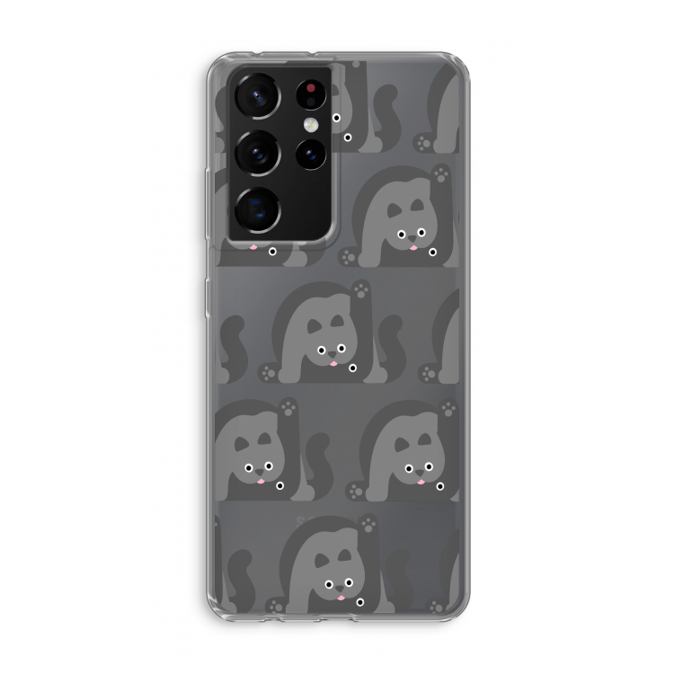 Cats: Samsung Galaxy S21 Ultra Transparant Hoesje