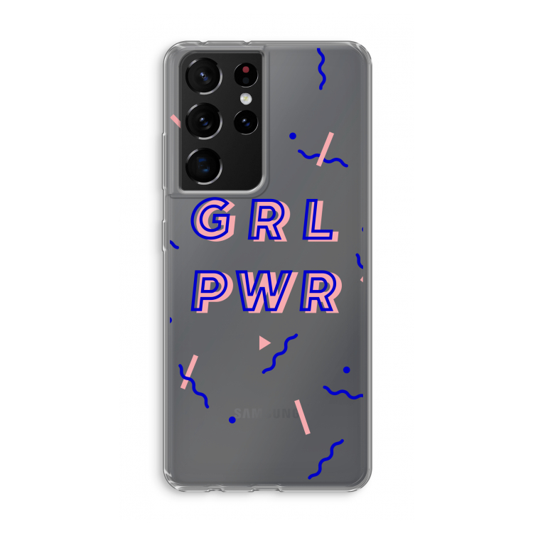 GRL PWR: Samsung Galaxy S21 Ultra Transparant Hoesje