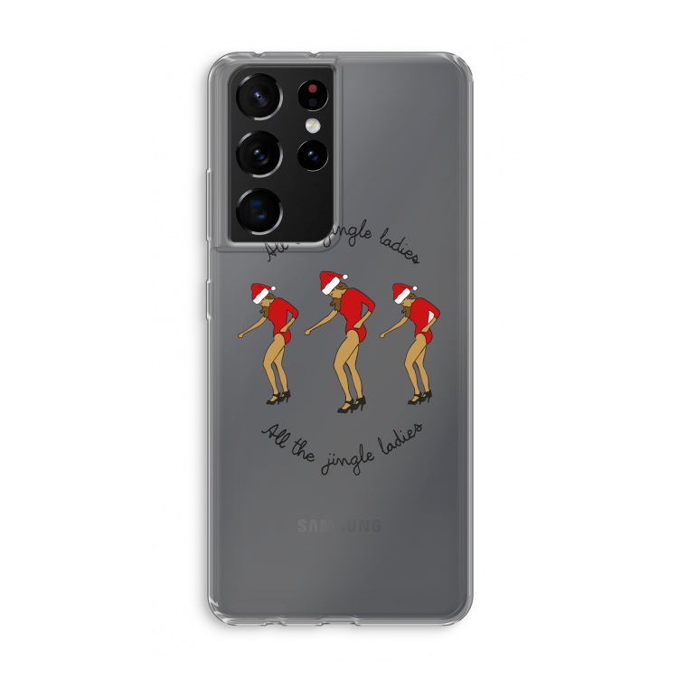 Jingle Ladies: Samsung Galaxy S21 Ultra Transparant Hoesje