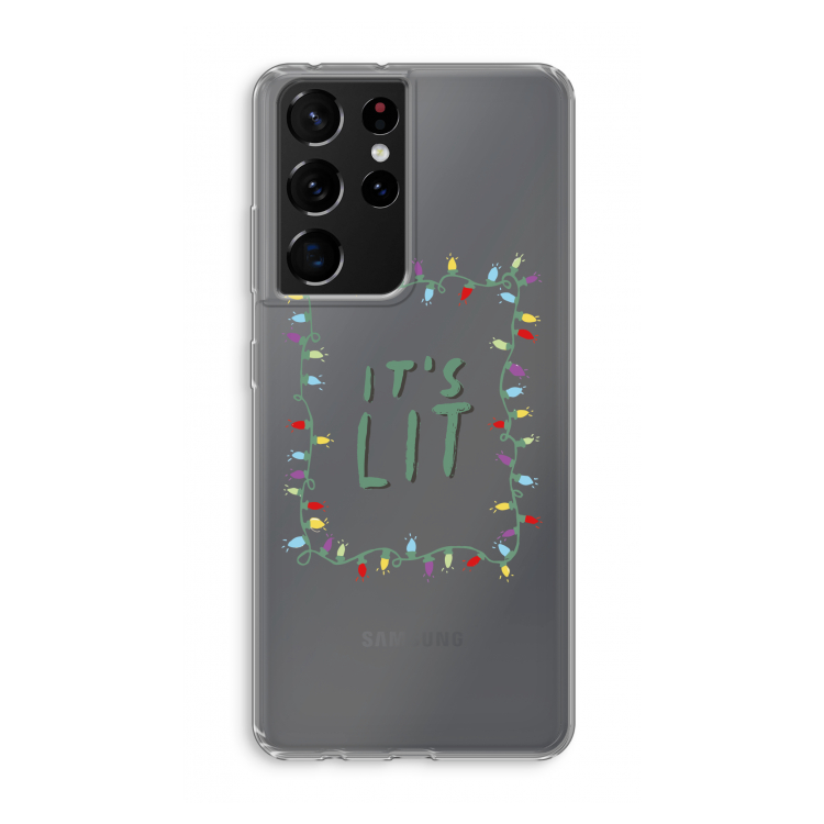 It's Lit: Samsung Galaxy S21 Ultra Transparant Hoesje