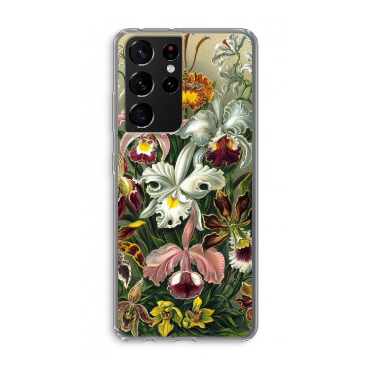 Haeckel Orchidae: Samsung Galaxy S21 Ultra Transparant Hoesje