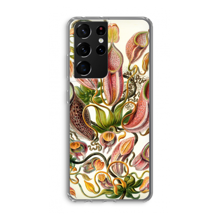 Haeckel Nepenthaceae: Samsung Galaxy S21 Ultra Transparant Hoesje