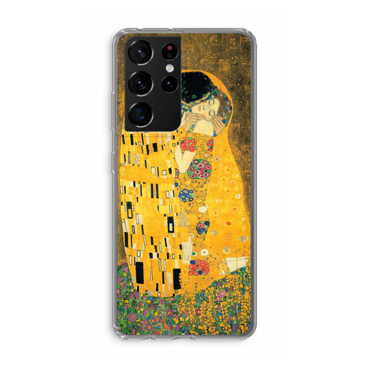 Der Kuss: Samsung Galaxy S21 Ultra Transparant Hoesje
