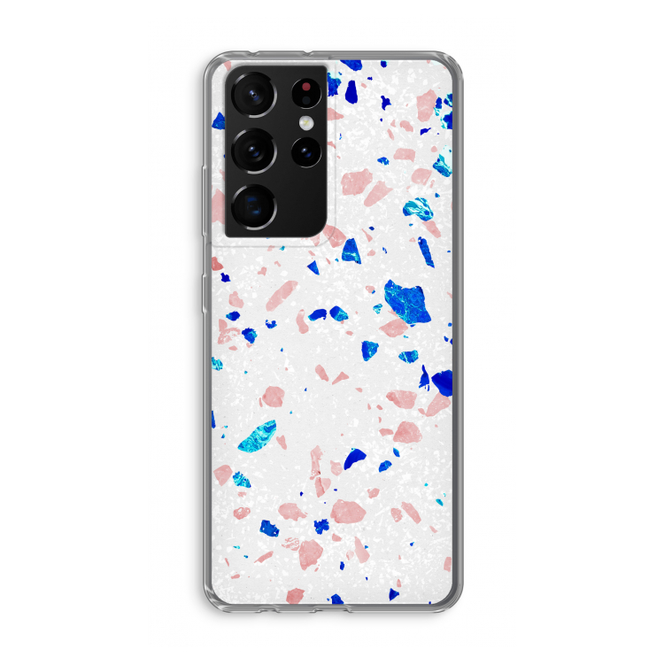 Terrazzo N°6: Samsung Galaxy S21 Ultra Transparant Hoesje