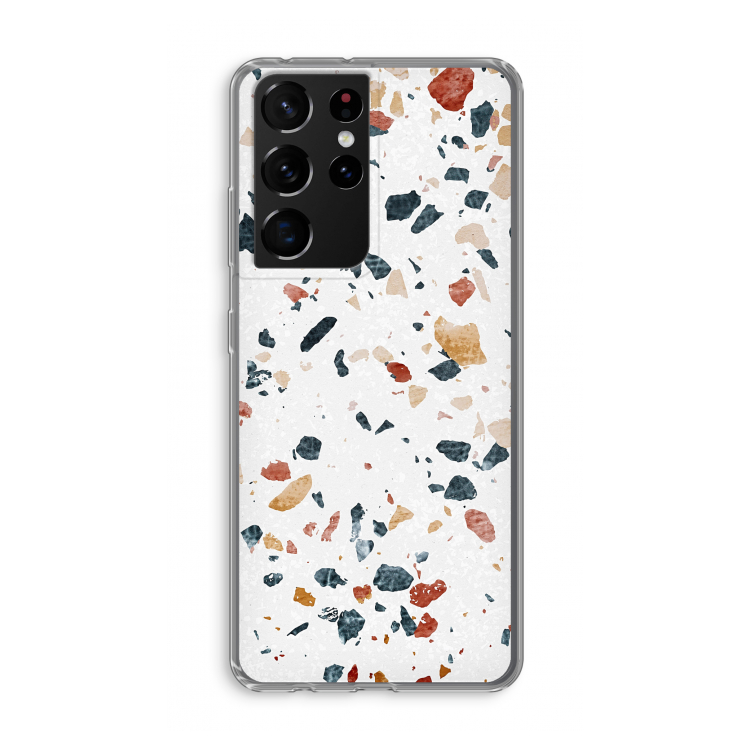 Terrazzo N°4: Samsung Galaxy S21 Ultra Transparant Hoesje