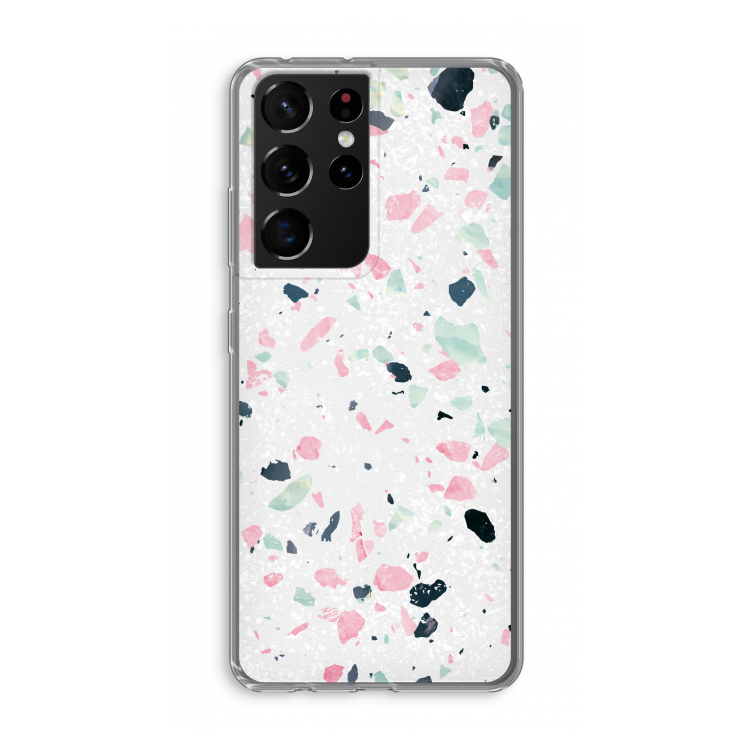 Terrazzo N°3: Samsung Galaxy S21 Ultra Transparant Hoesje