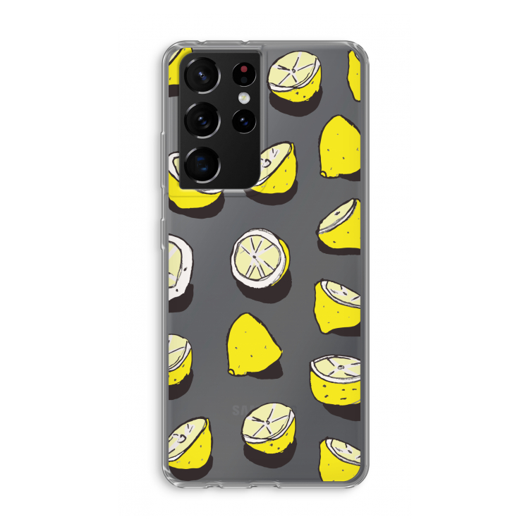 When Life Gives You Lemons...: Samsung Galaxy S21 Ultra Transparant Hoesje