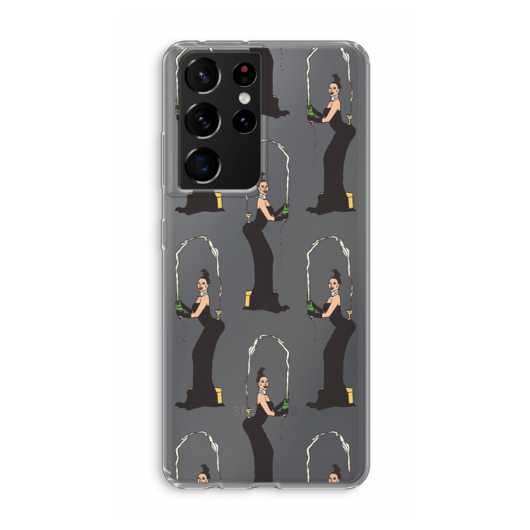 Pop Some Kim: Samsung Galaxy S21 Ultra Transparant Hoesje