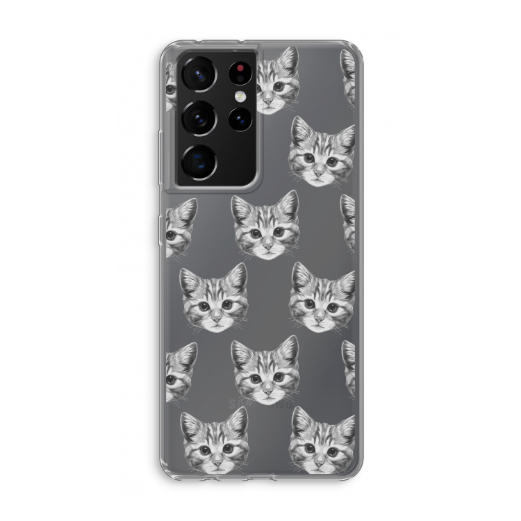 Kitten: Samsung Galaxy S21 Ultra Transparant Hoesje