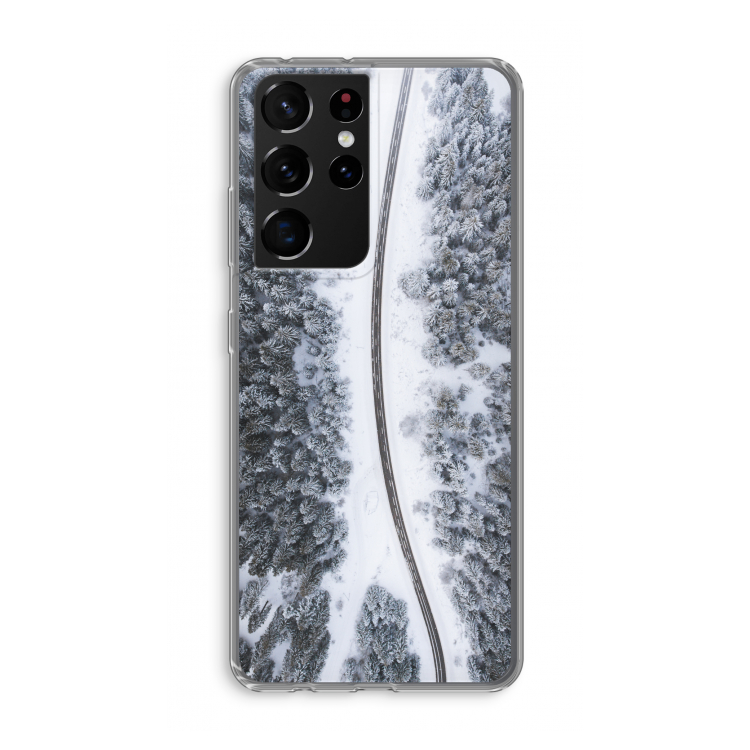 Snøfall: Samsung Galaxy S21 Ultra Transparant Hoesje