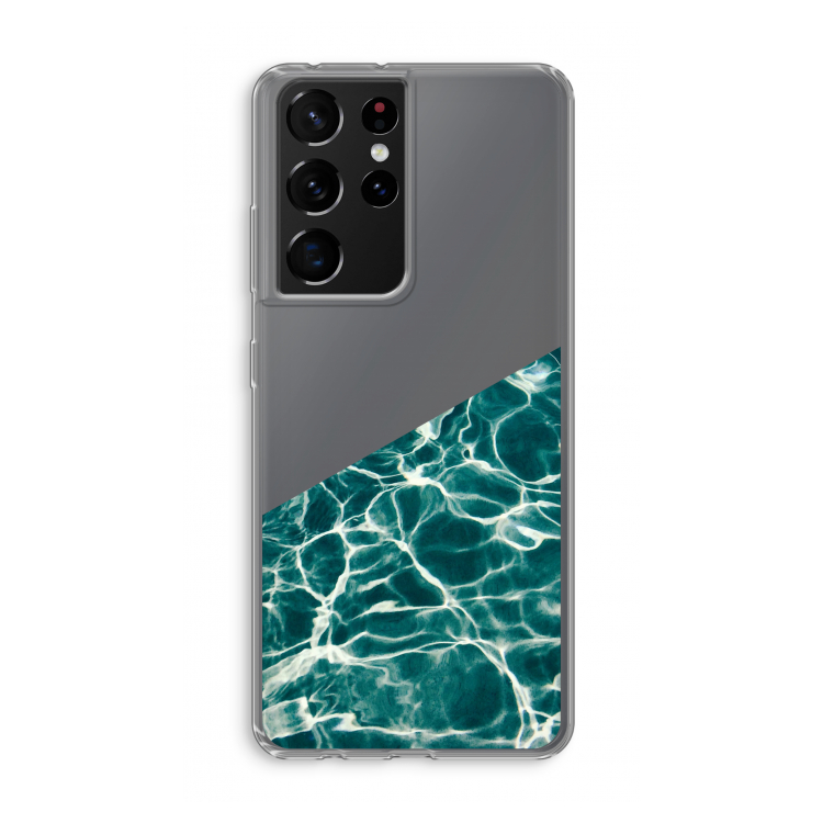 Weerkaatsing water: Samsung Galaxy S21 Ultra Transparant Hoesje