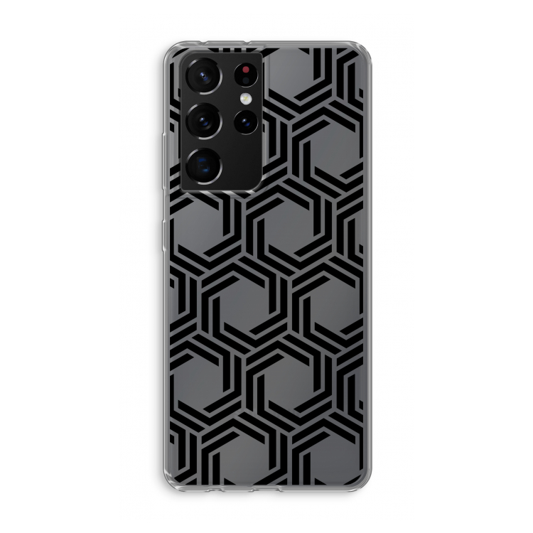 Geometrisch patroon: Samsung Galaxy S21 Ultra Transparant Hoesje