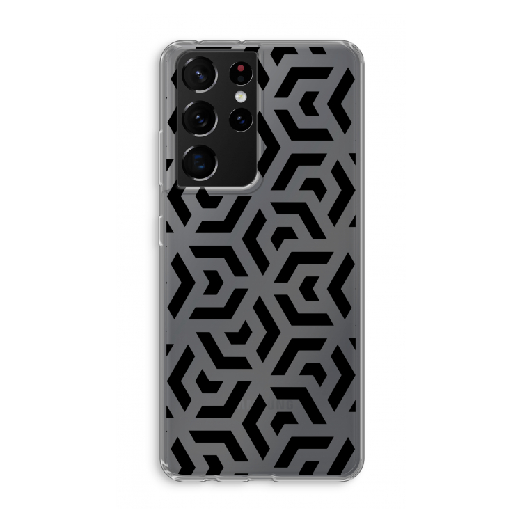 Crazy pattern: Samsung Galaxy S21 Ultra Transparant Hoesje