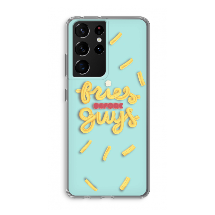 Always fries: Samsung Galaxy S21 Ultra Transparant Hoesje