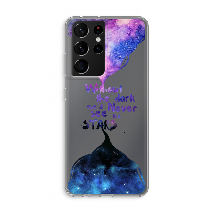 Stars quote: Samsung Galaxy S21 Ultra Transparant Hoesje