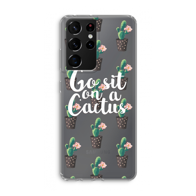Cactus quote: Samsung Galaxy S21 Ultra Transparant Hoesje