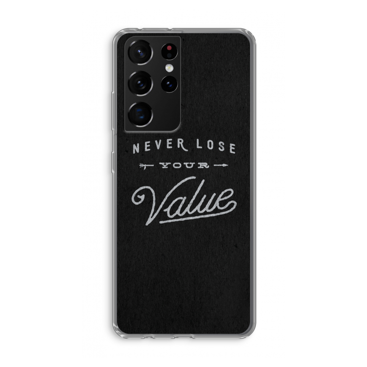 Never lose your value: Samsung Galaxy S21 Ultra Transparant Hoesje