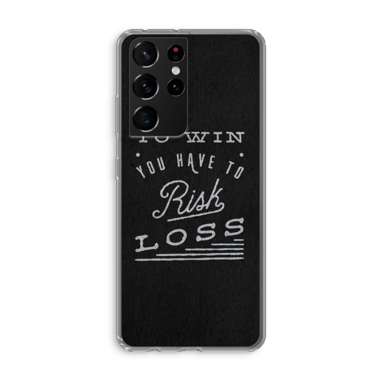 Risk loss: Samsung Galaxy S21 Ultra Transparant Hoesje